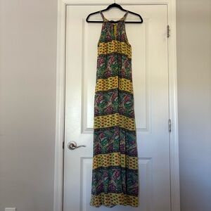BCBG MaxAzria Women’s Colorful Patterned Cotton Maxi Dress